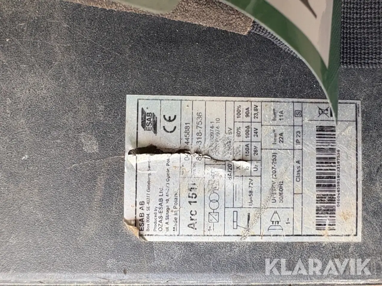 Billede 4 - Elektrode svejser ESAB Arc 151i