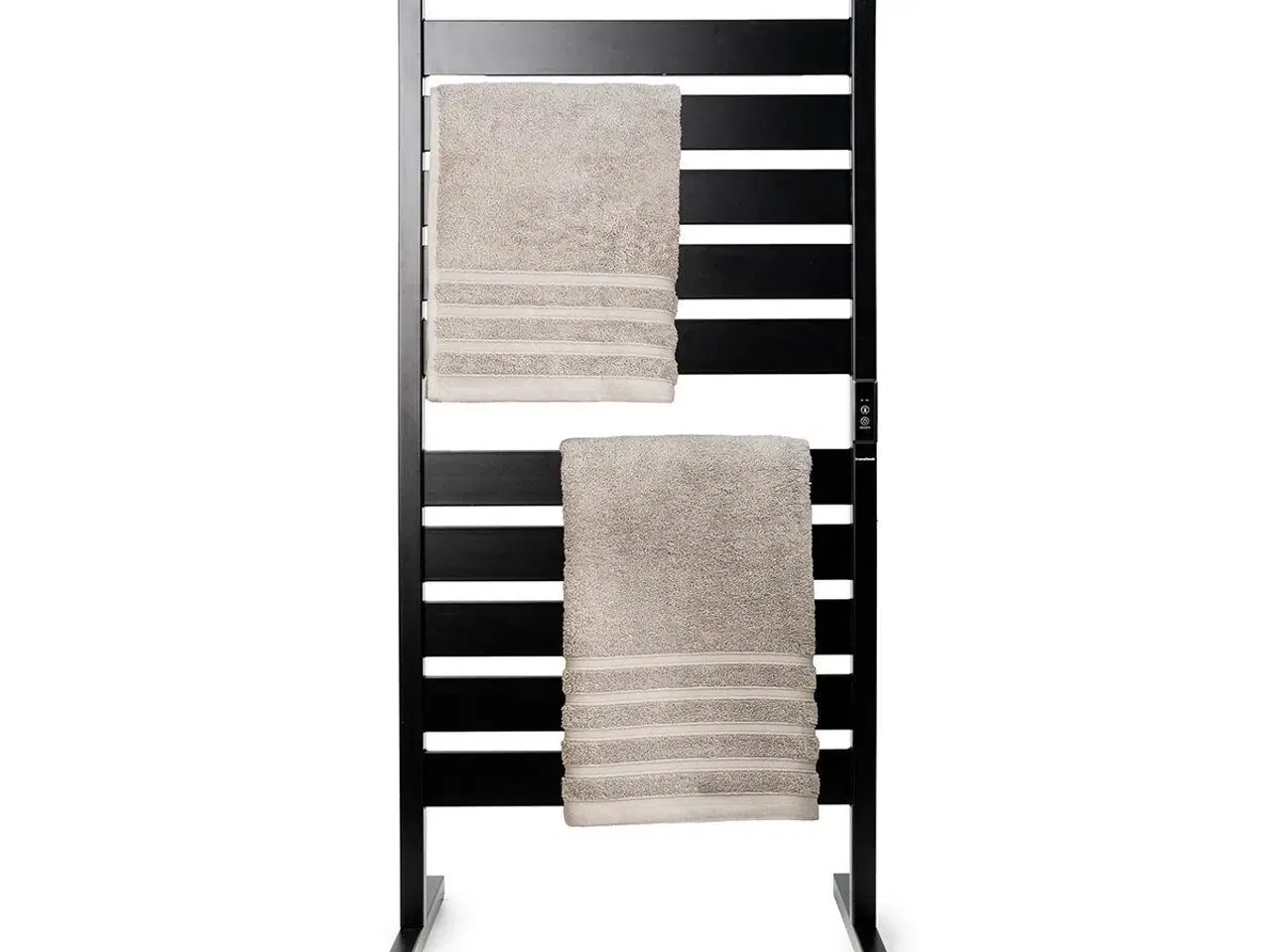Billede 6 - Elektronisk håndklædetørrer til væg eller gulv - 10 stænger, sort