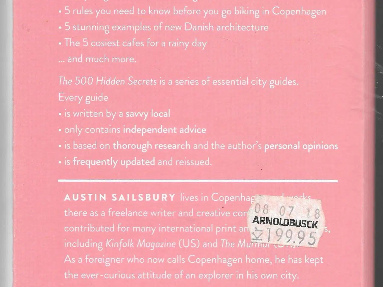 Billede 2 - The 500 Hidden Secrets of Copenhagen by Sailsbury