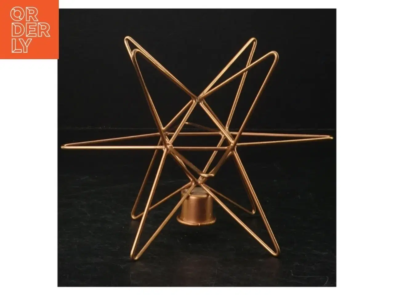 Billede 2 - Stjernestage kobberfarve (str. 14 x. 13. cm)