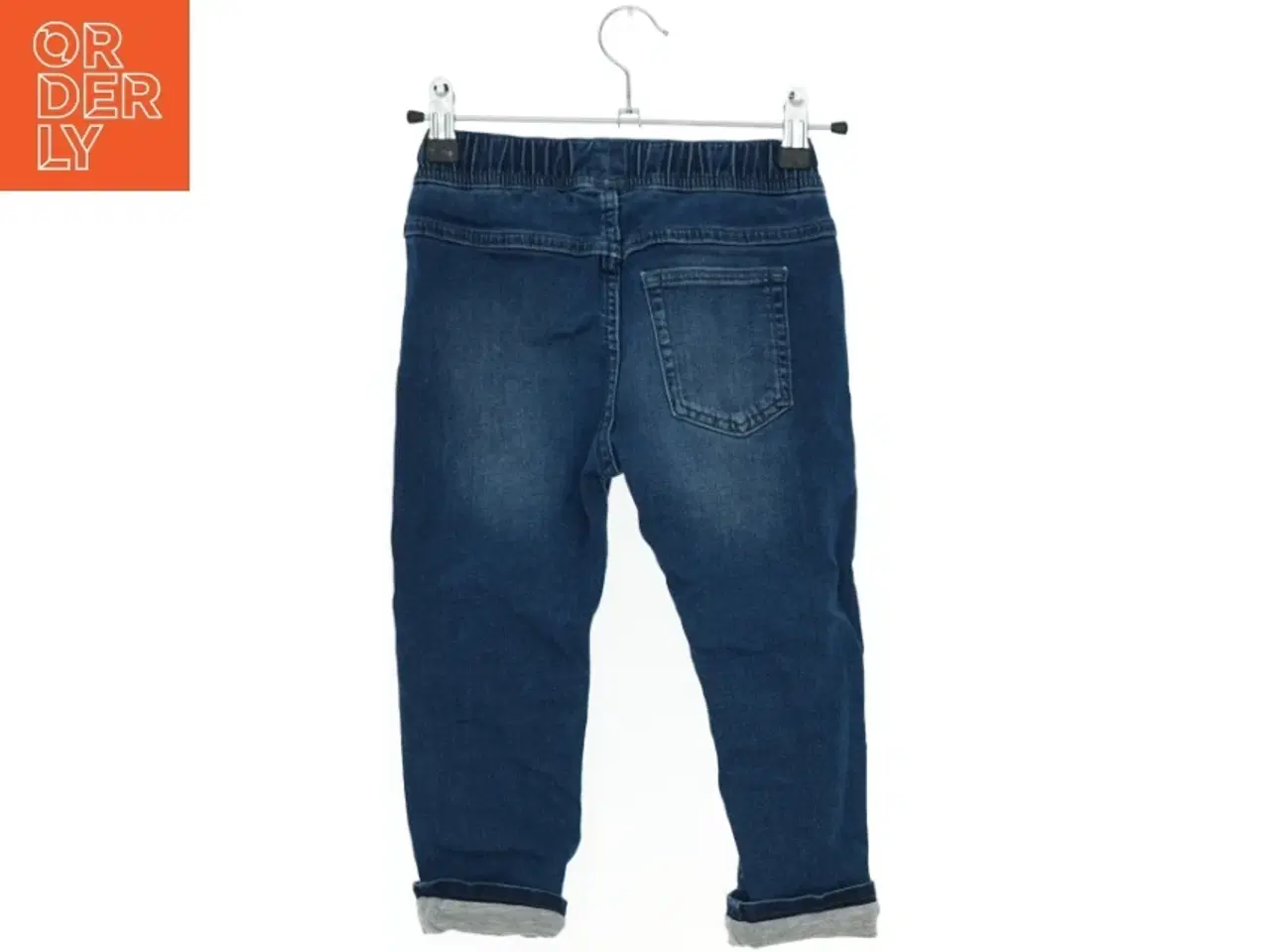 Billede 2 - Lined Børnejeans med elastik i taljen (str. 104)