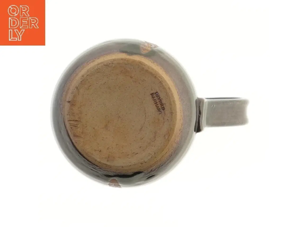 Billede 3 - Keramikkande med håndtag fra Ravnild (str. Ø 10 cm længde 15 cm)