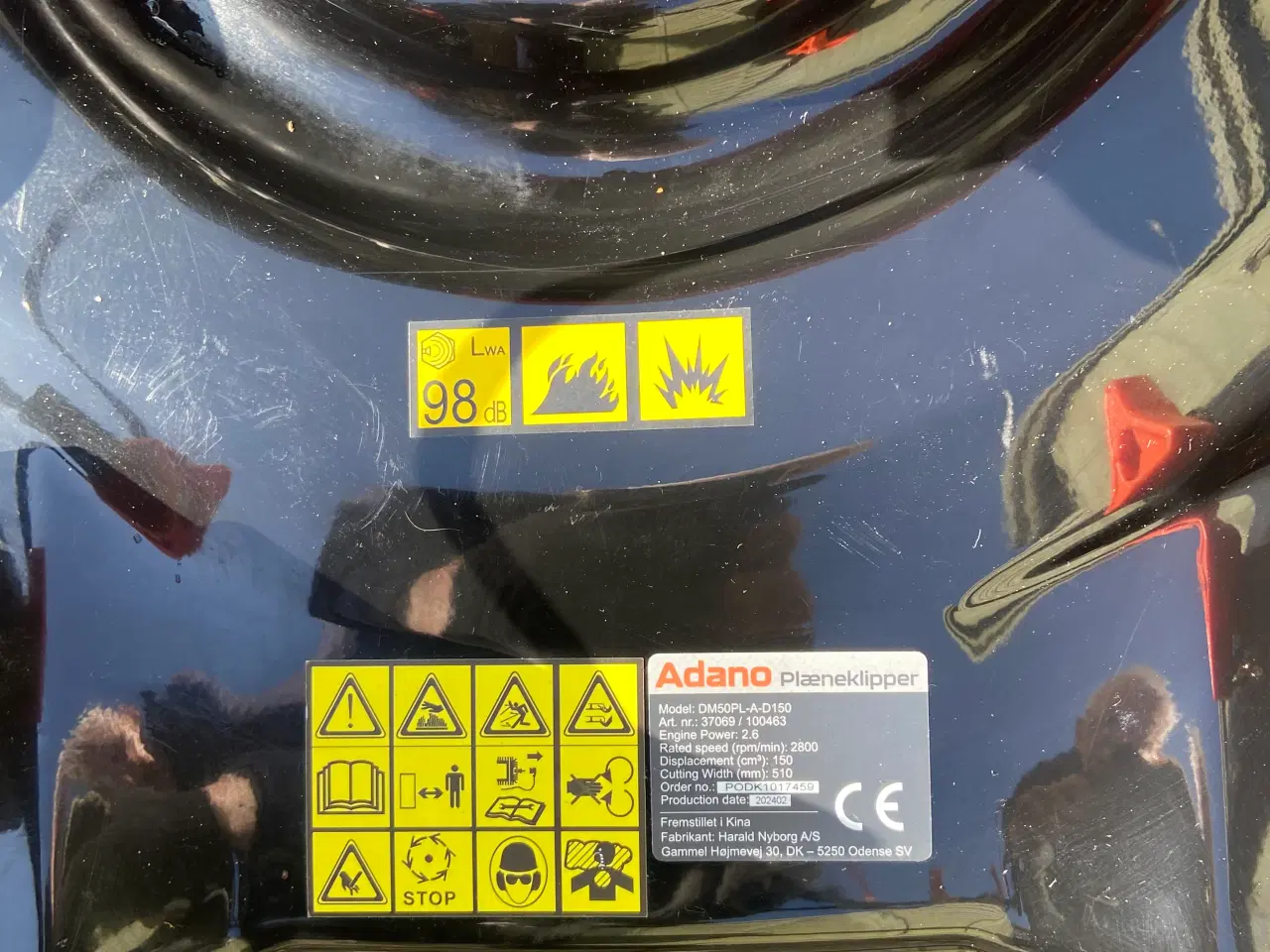 Billede 5 - Adano 150cc OHV plæneklipper  uden fremtræk,