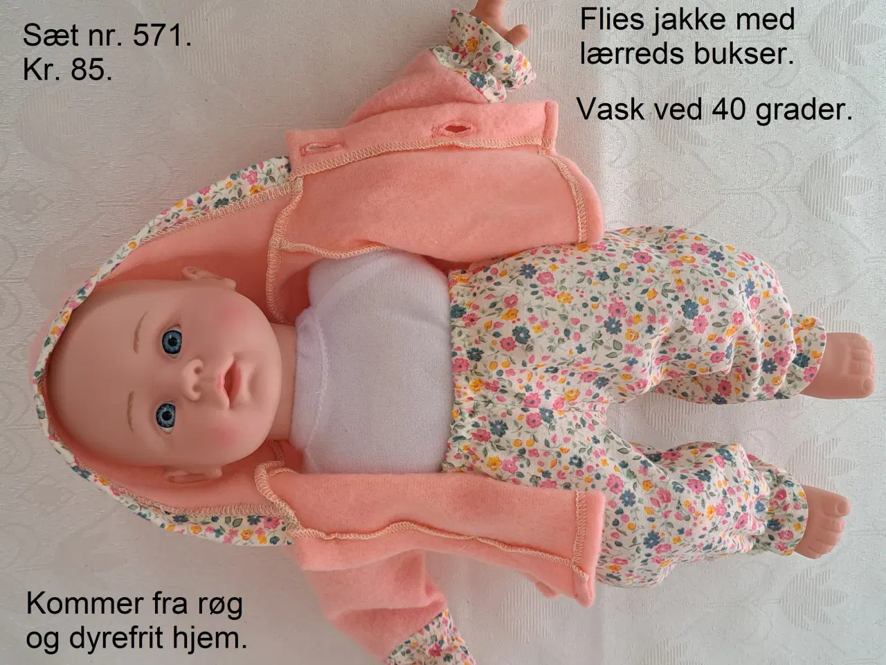 Billede 5 - Dukketøj til Sofia dukken på 40cm. med blød krop.