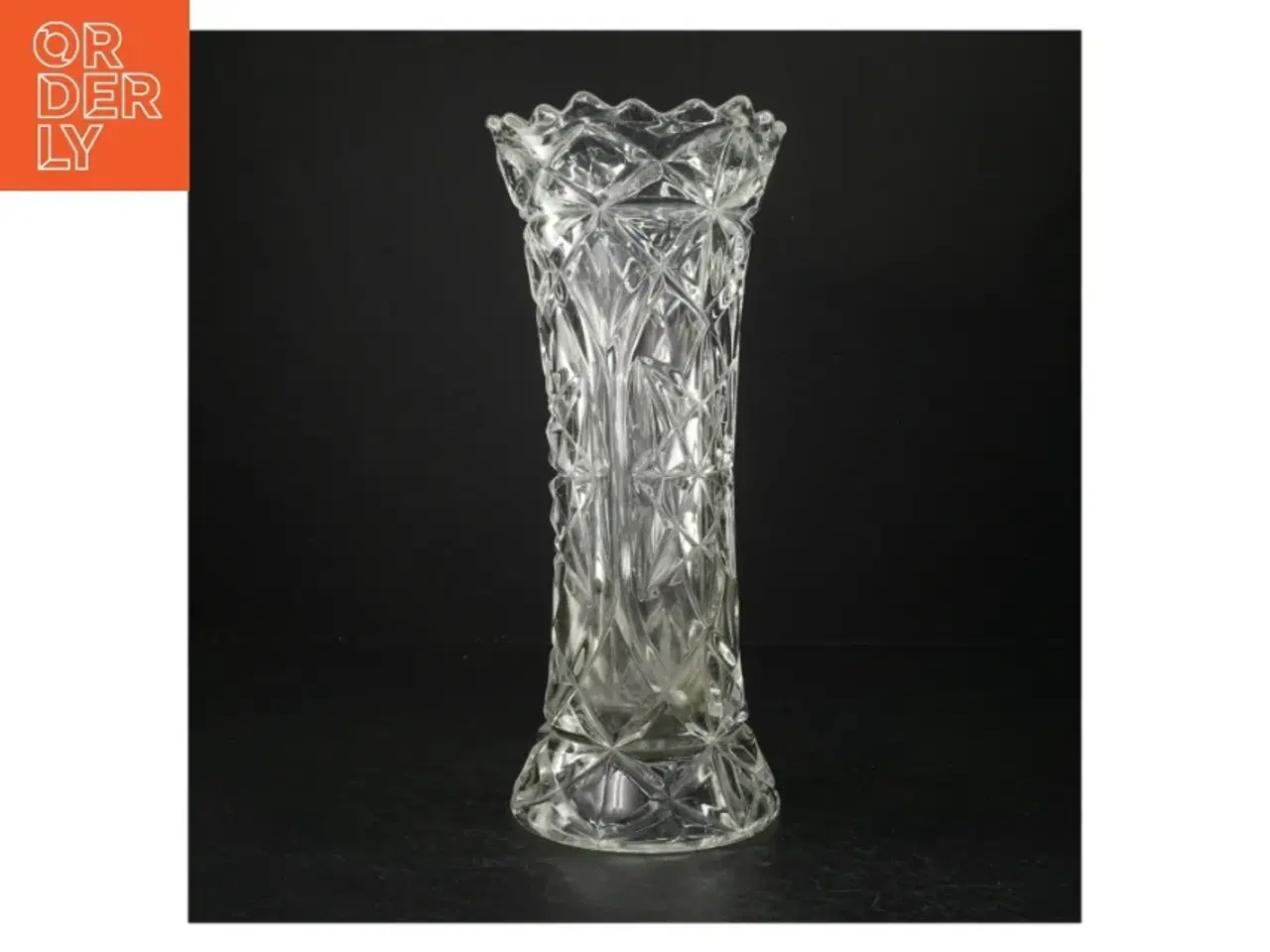Billede 1 - Kystal vase (str. H. 30 cm)