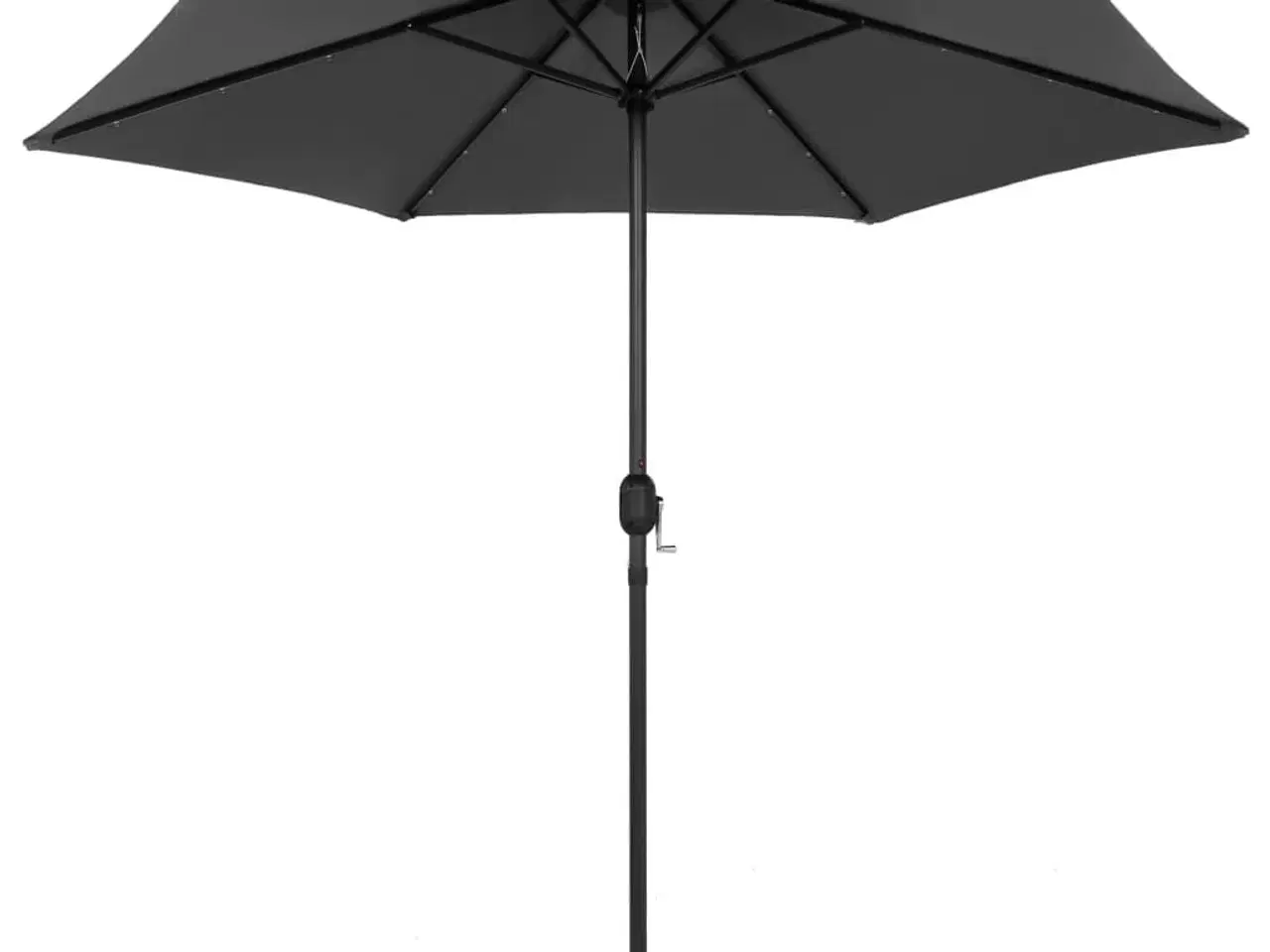 Billede 3 - Udendørs parasol med LED-lys og aluminiumsstang 270 cm antracitgrå