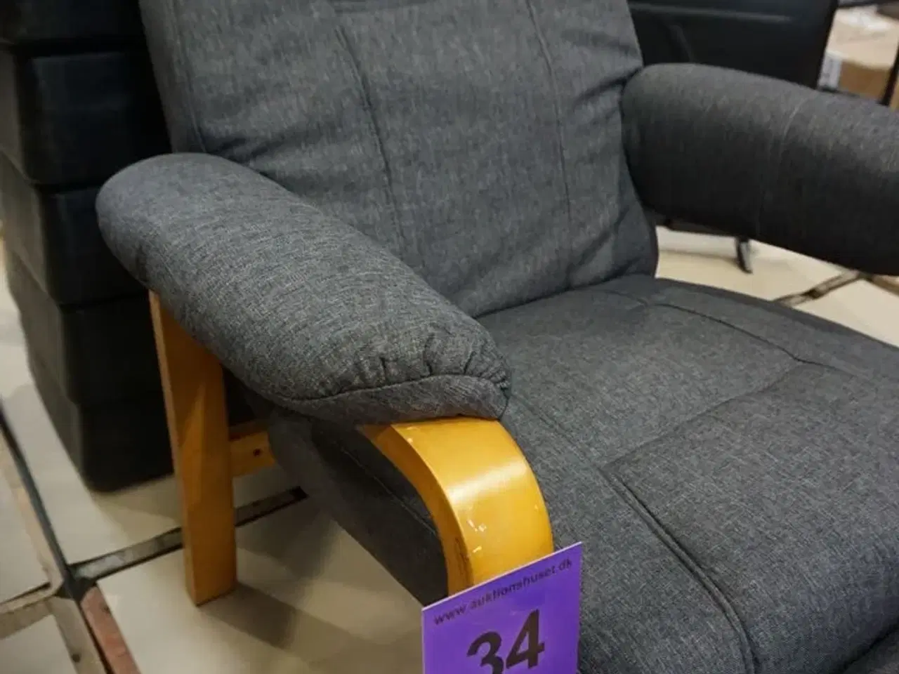 Billede 4 - Otium lænestol inkl. fodskammel - grå