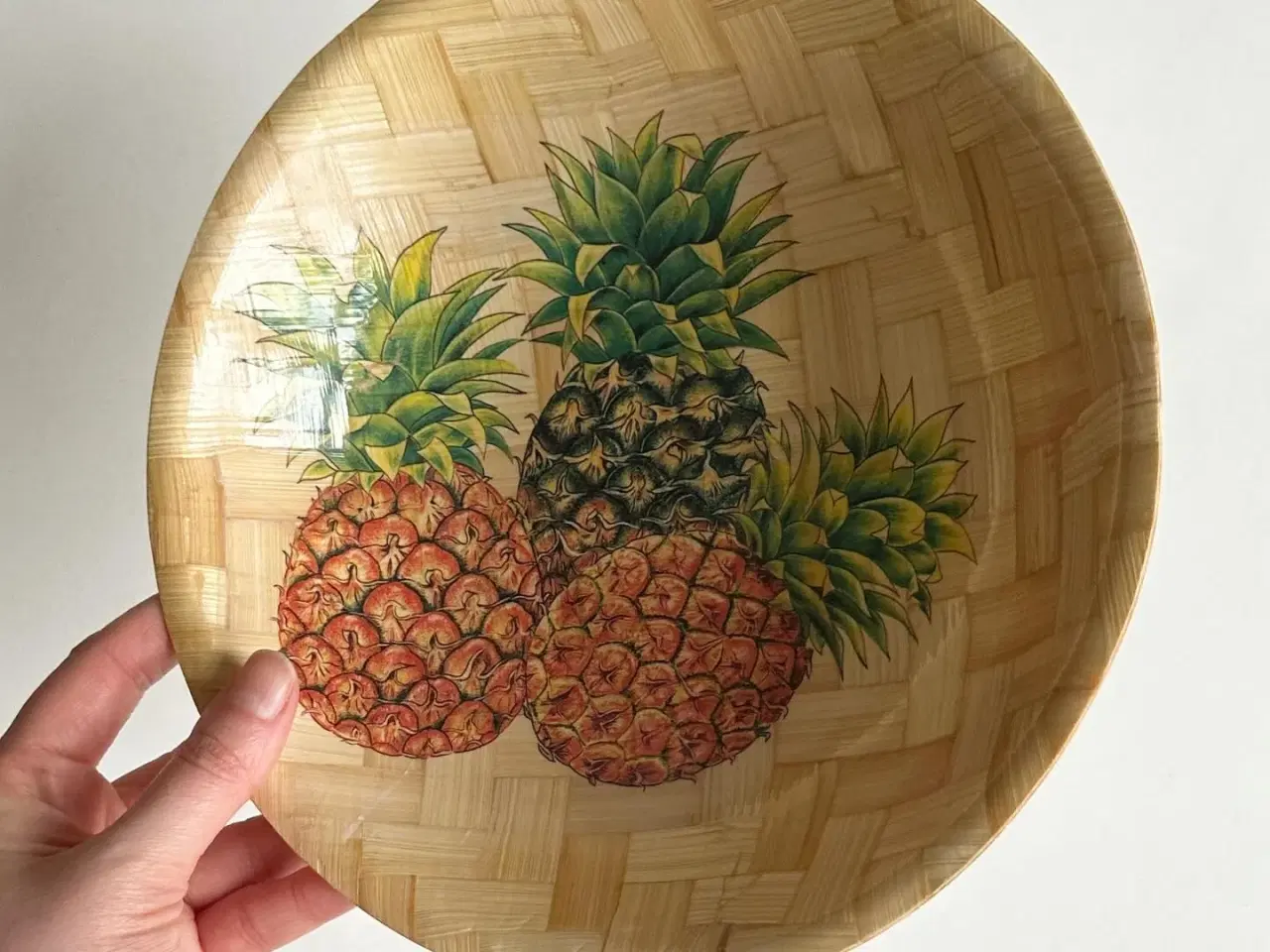 Billede 3 - Finer, ananasmotiv, stor rund