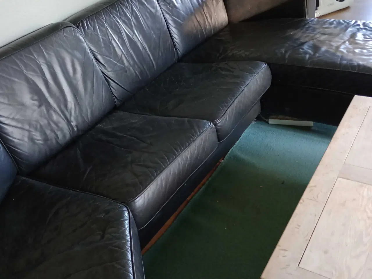 Billede 3 - Sofa med Chaiselong Bøffel.