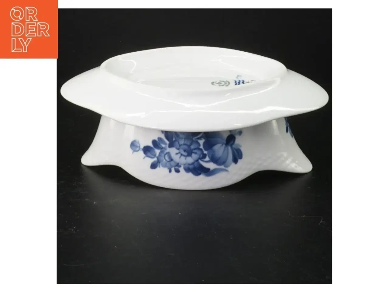 Billede 2 - Royal Copenhagen Blå Blomst saucefad fra Royal Copenhagen (str. 22 x 17 cm)