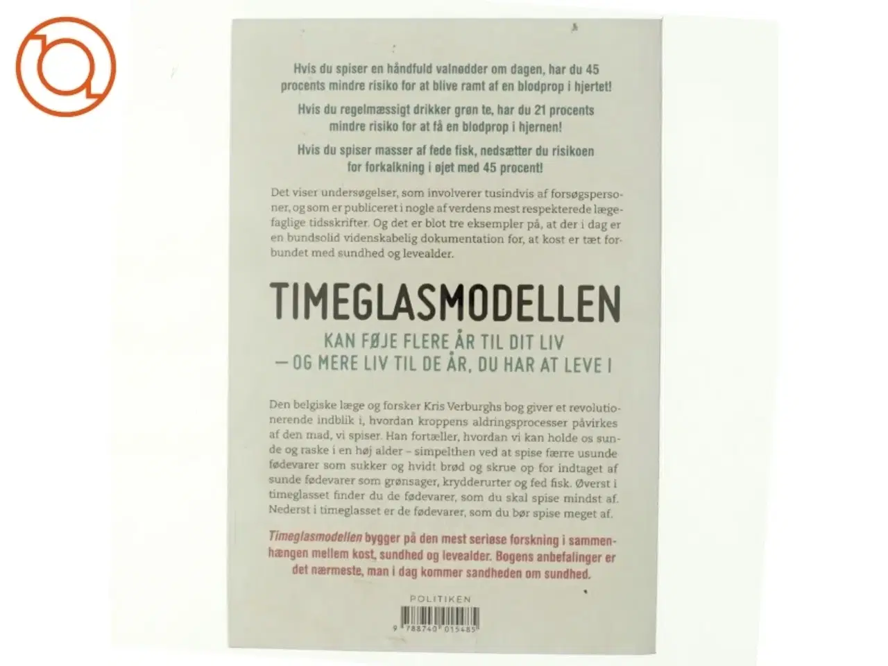 Billede 3 - Timeglasmodellen : om at tabe sig og holde sig ung længere af Kris Verburgh (Bog)