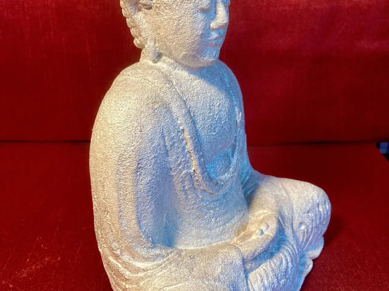 Billede 2 - Buddha - håndstøbt og håndlakeret 