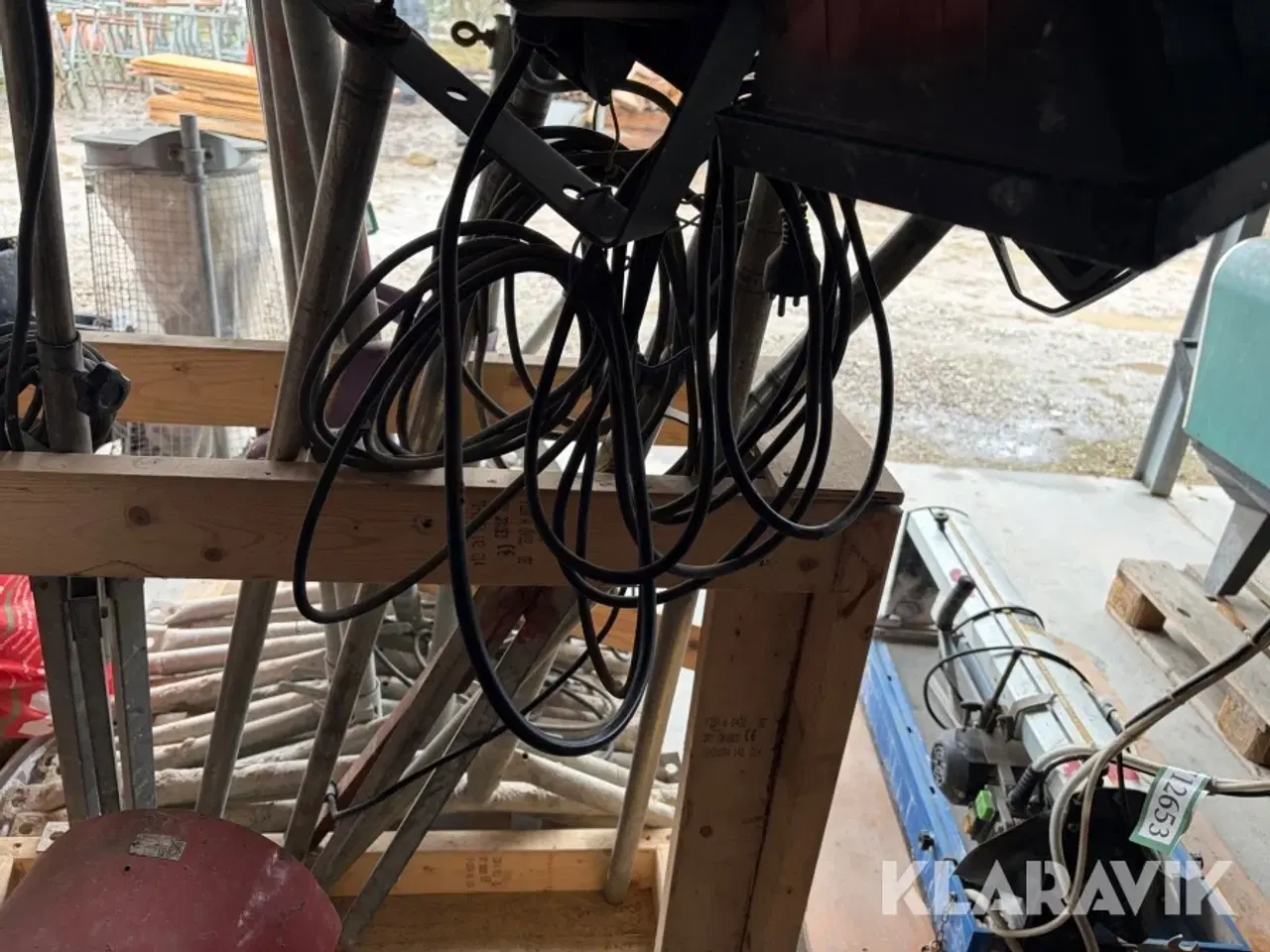 Billede 7 - Arbejdslamper Wexim - med støtteben, 7 styks