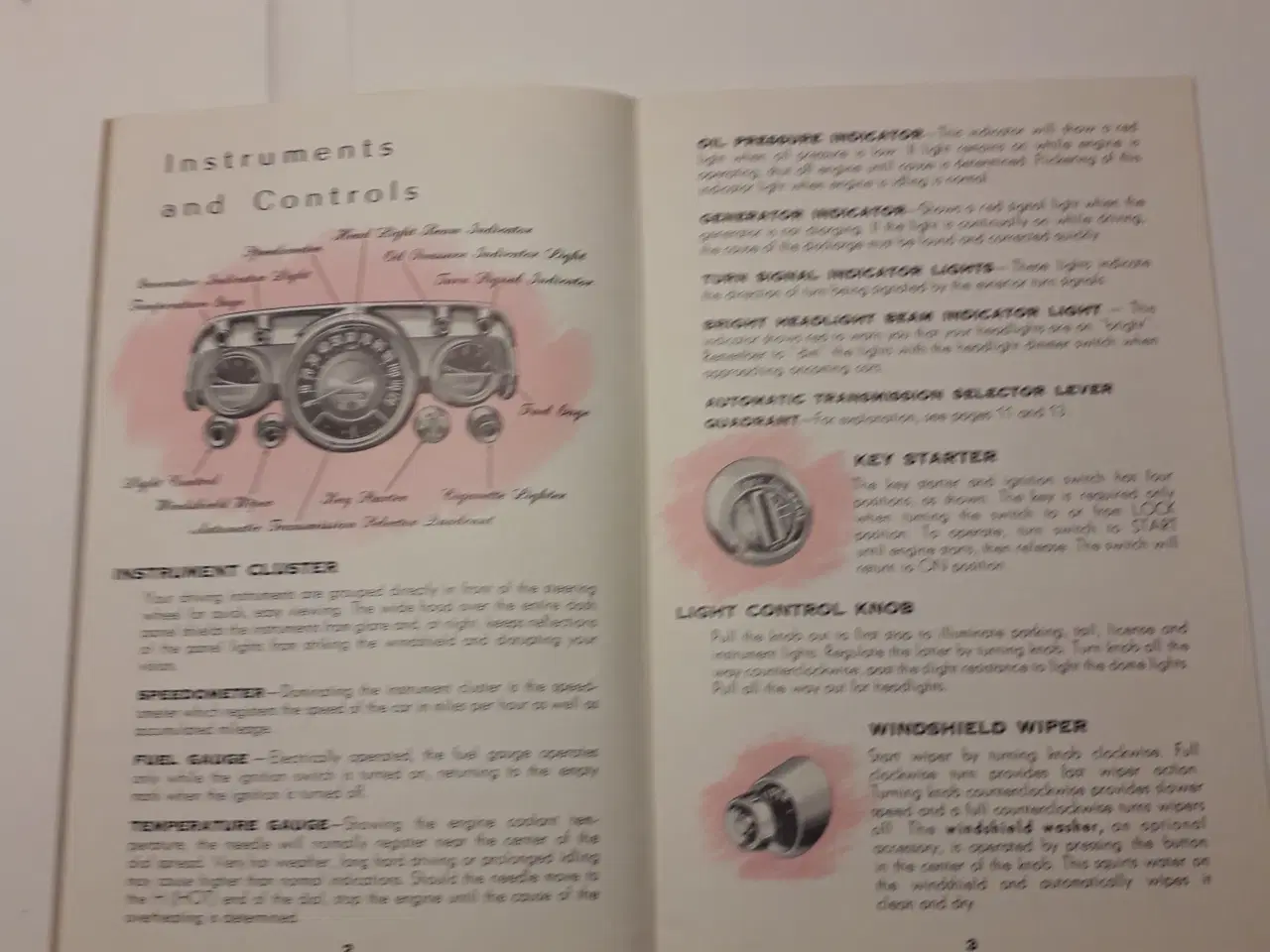 Billede 2 - Chevrolet 1957 Original Instruktionsbog på Engelsk