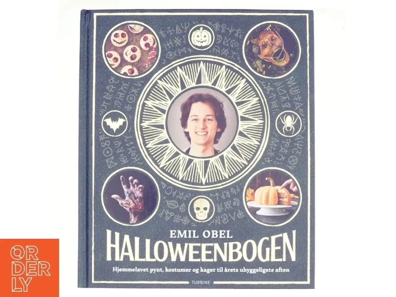 Billede 1 - Halloweenbogen : hjemmelavet pynt, kostumer og kager til årets uhyggeligste aften af Emil Obel (f. 2001) (Bog)