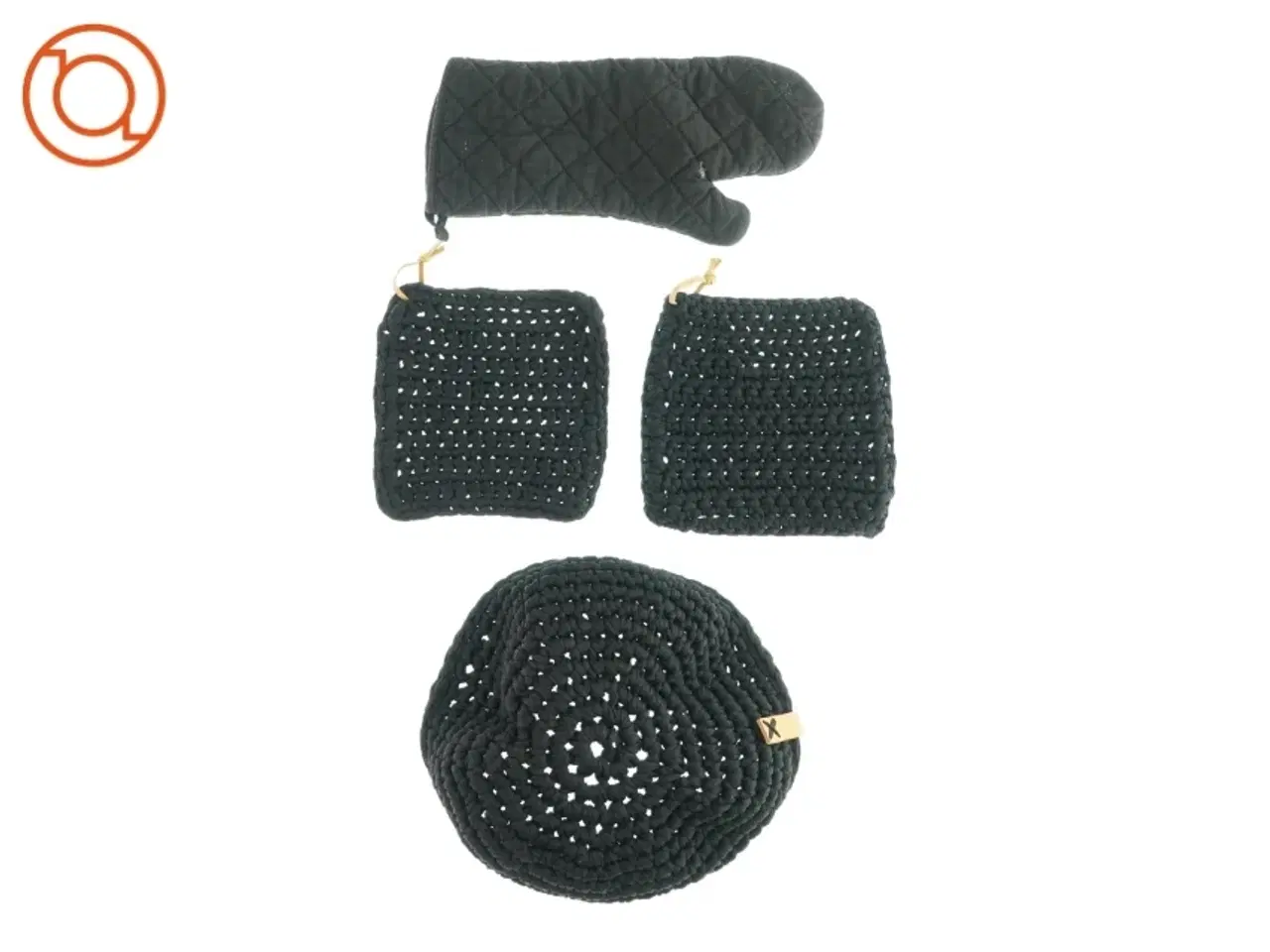 Billede 2 - Grillhandske, brødkurv og 2 grydelapper (str. Ø: 32 og LB: 22x22 L: 36 cm)