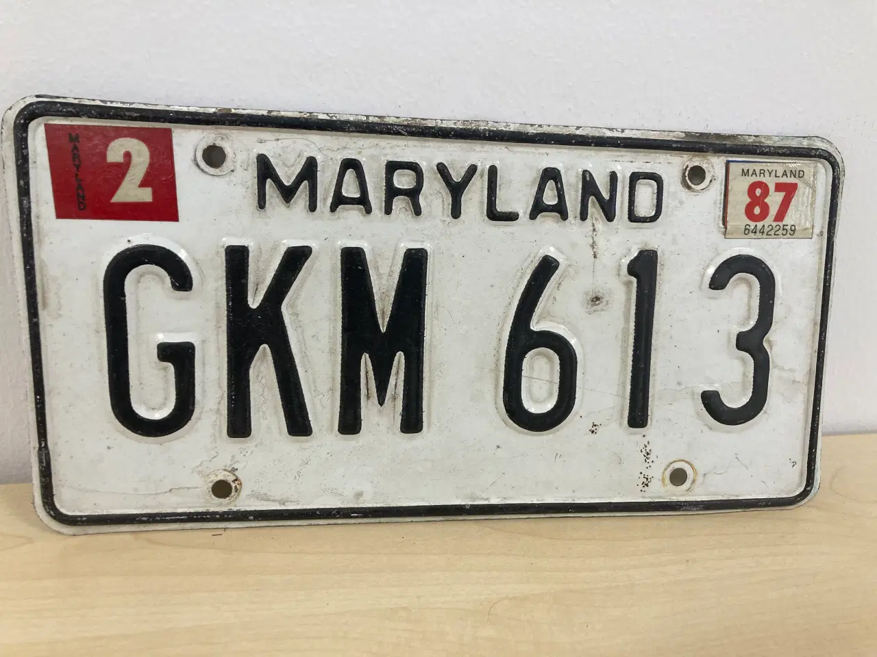 Billede 1 - Maryland US nummerplade 