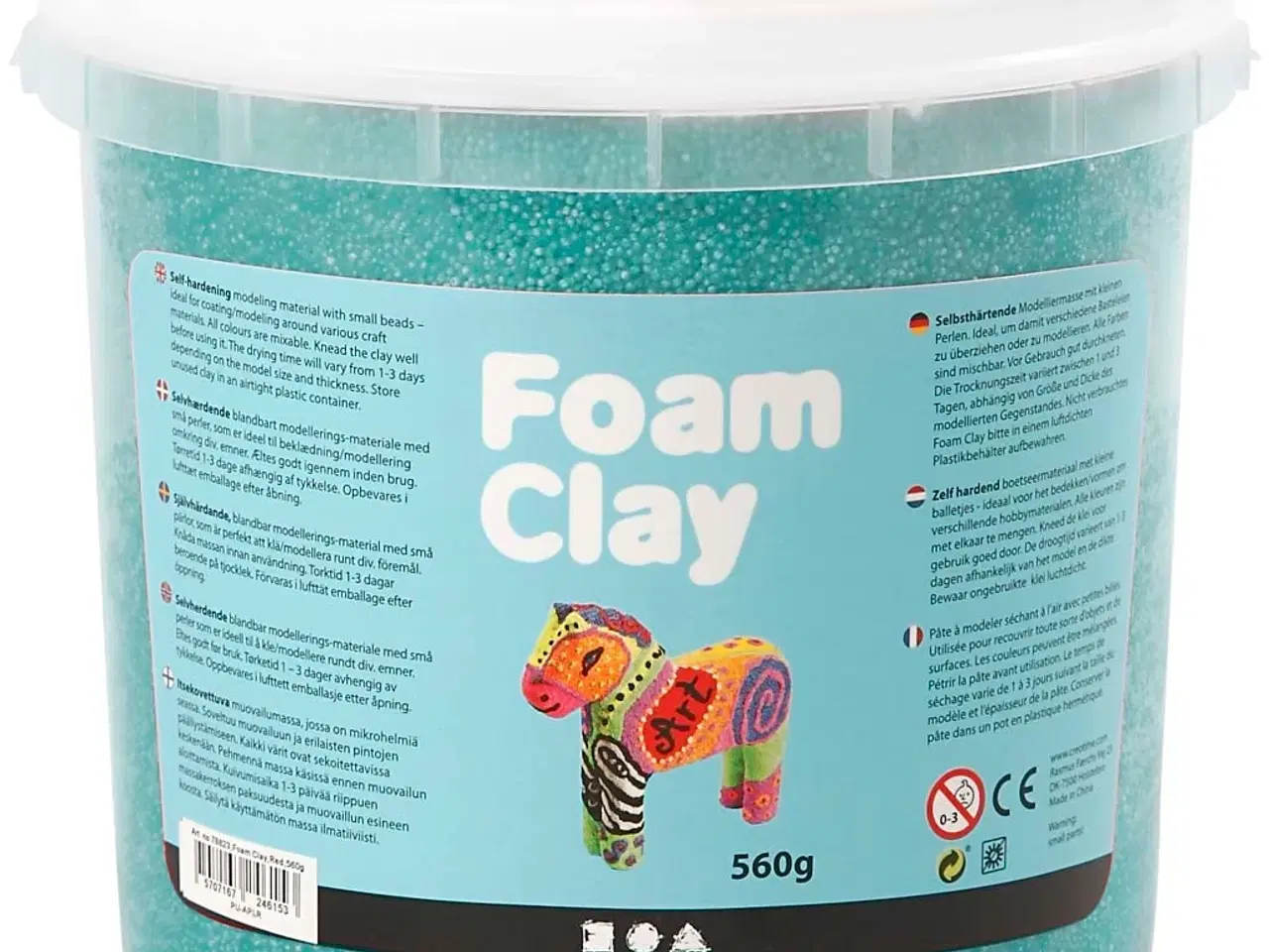 Billede 1 - Foam Clay®, mørk grøn, 560g/ 1 spand