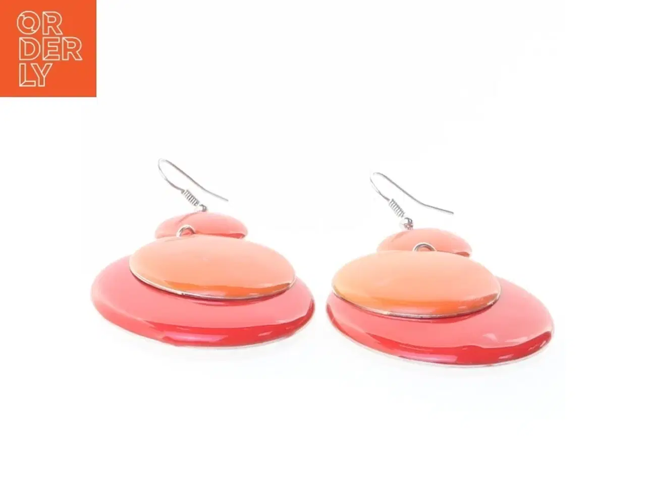 Billede 4 - Farverige øreringe (str. 4 cm)