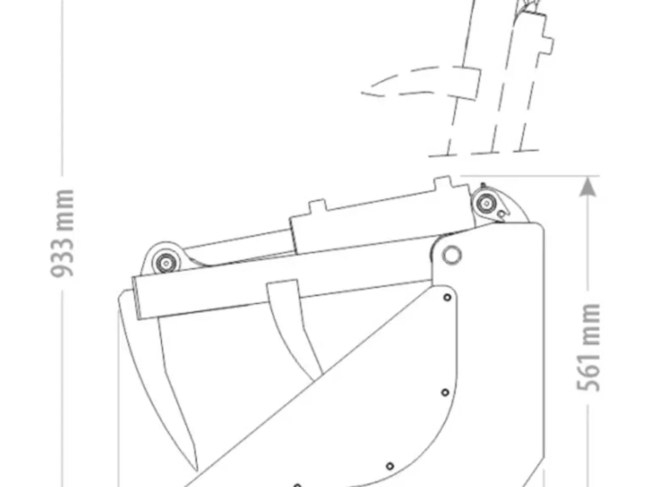 Billede 2 - FK Machinery Micro skovl m/ overfald Euroskifte