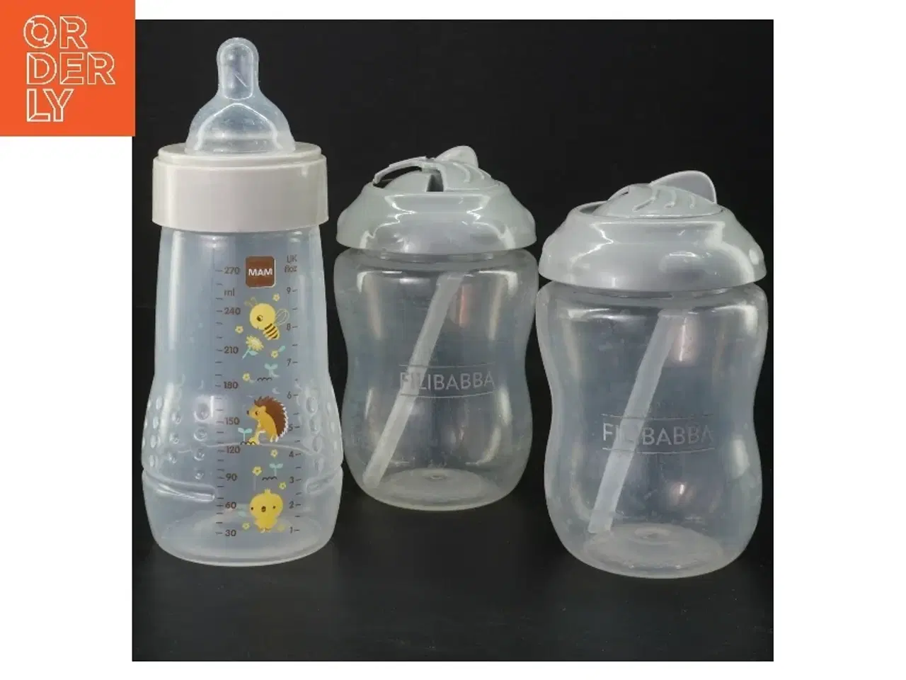 Billede 1 - Sæt med sutteflasker fra Filibabba, Måske MAM (str. 17 cm og 12 cm)