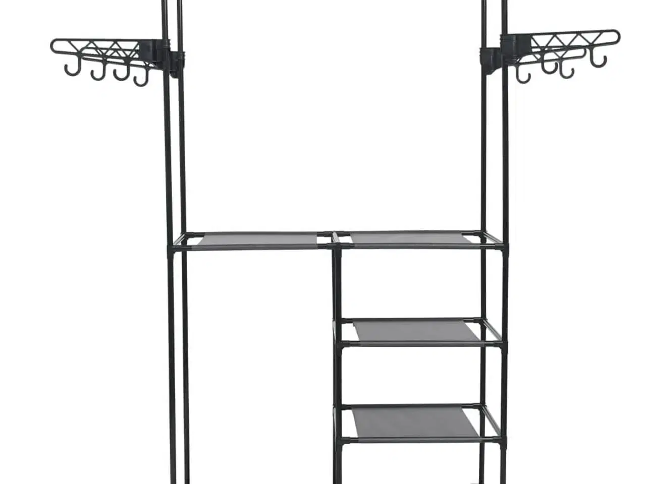 Billede 4 - Tøjstativ 87x44x158 cm stål og ikke-vævet stof sort