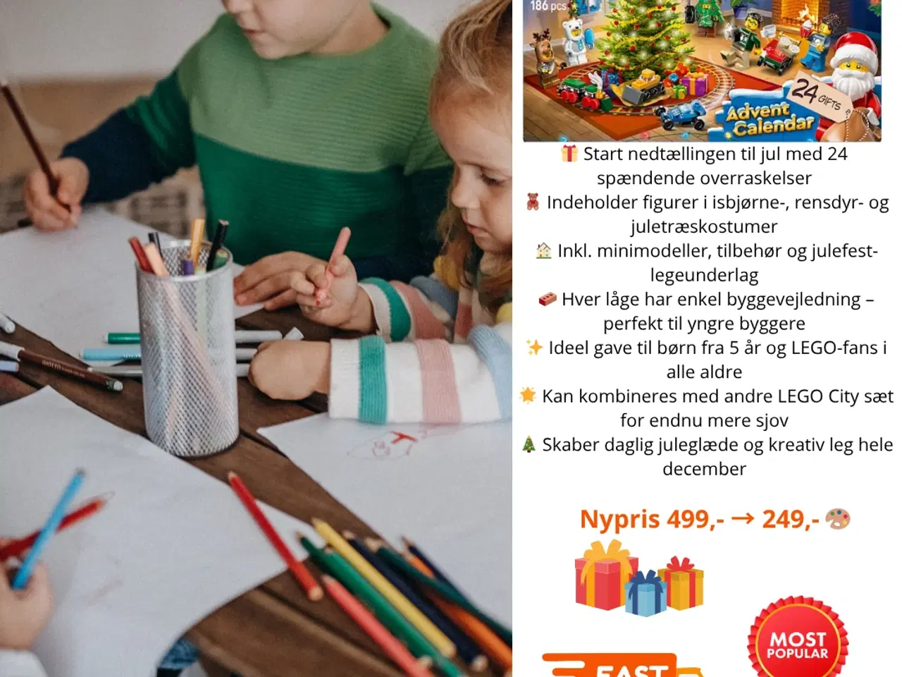 Billede 1 - lego sæt, perfekt julegave ide