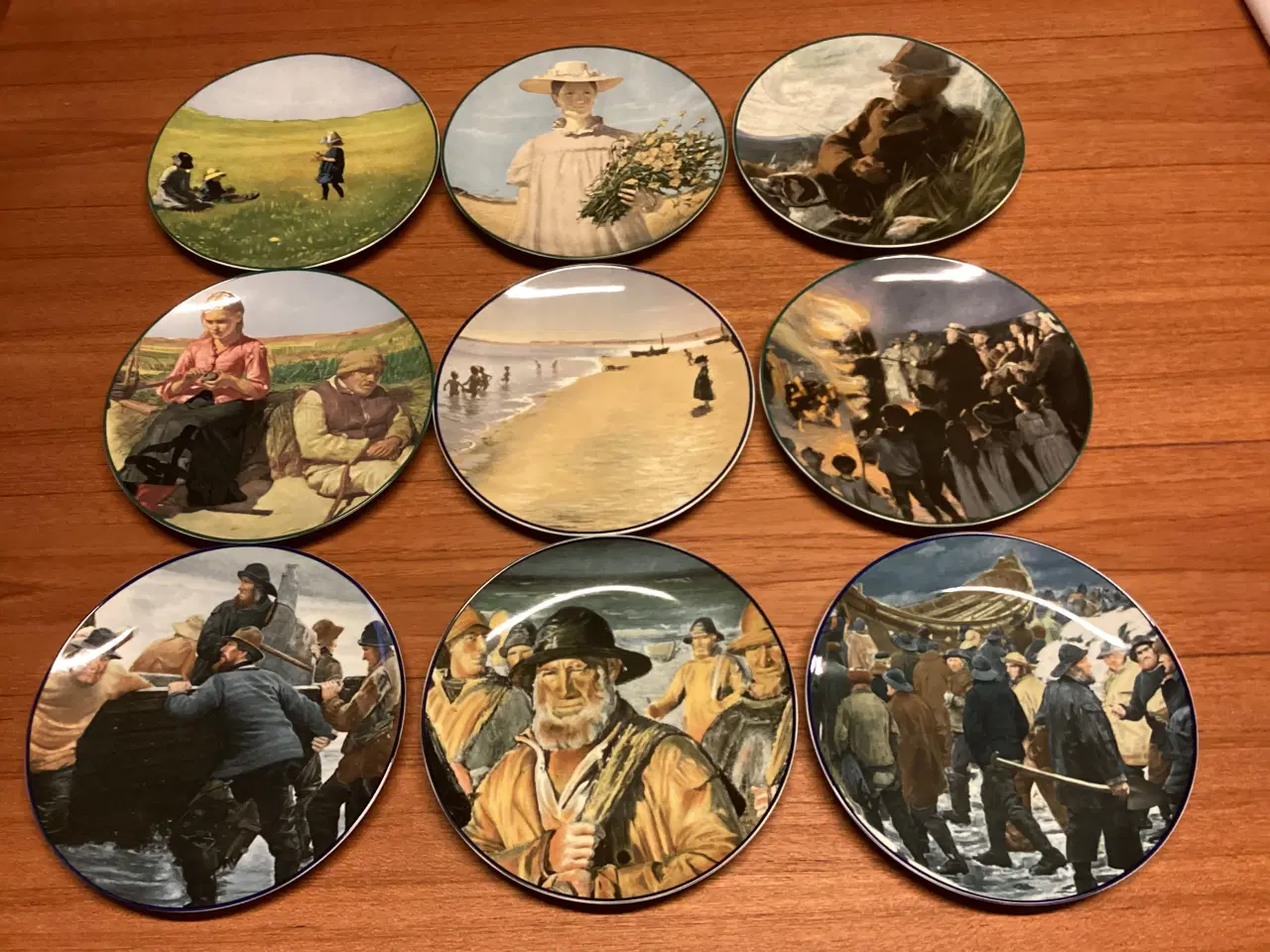 Billede 11 - Skagensmalerne, flotte platter, Ø 19,3cm, pr. stk.