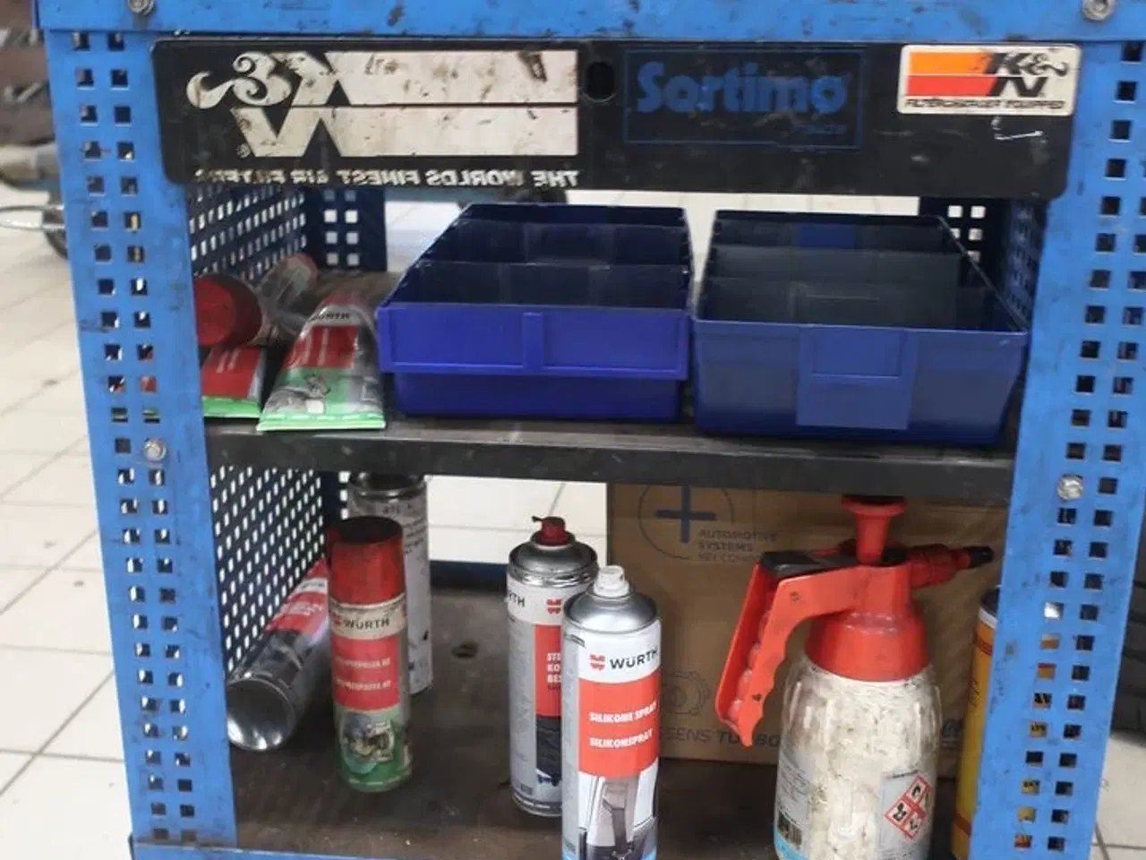 Billede 7 - Værkstedsvogn med indhold