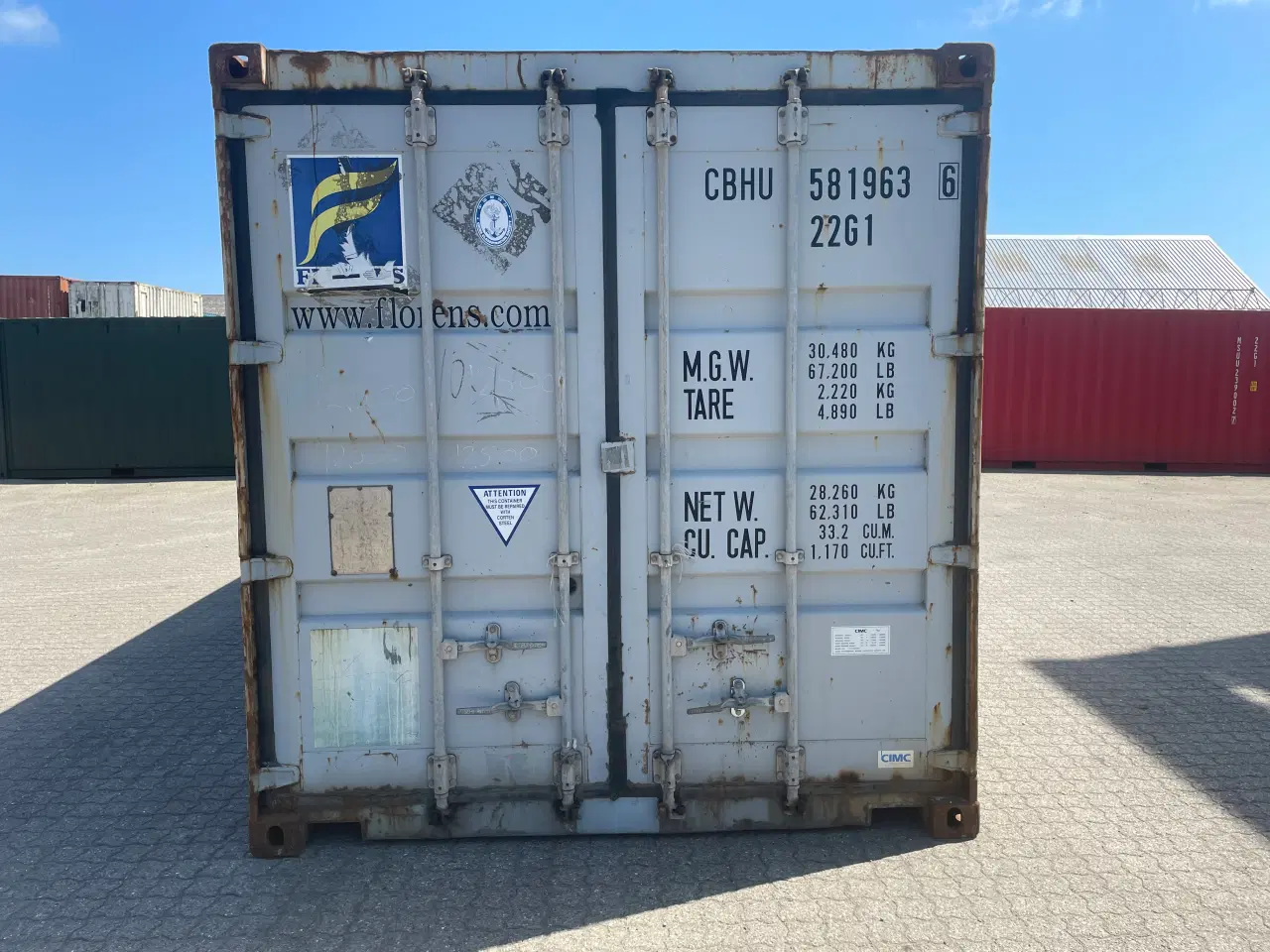 Billede 1 - 20 fods Container- ID: GBHU 581963-6