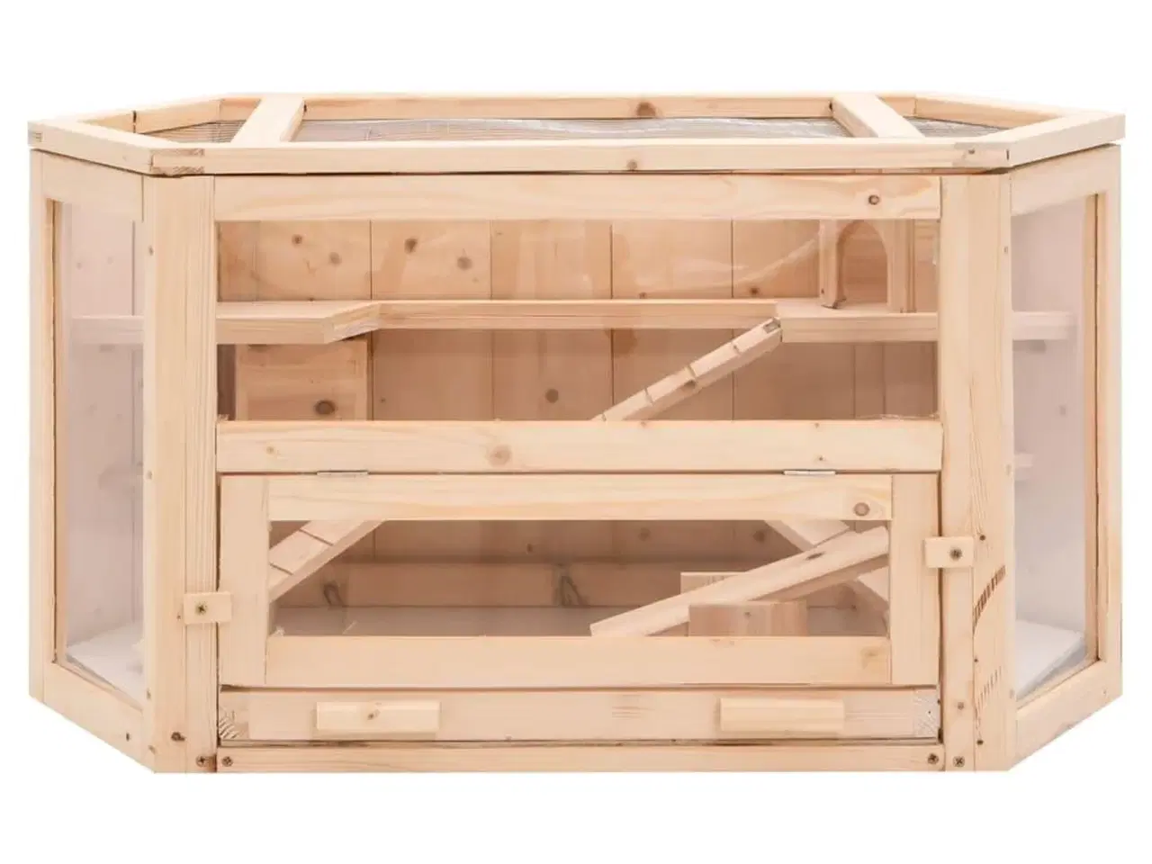 Billede 4 - Hamsterbur 80x40x43 cm massivt fyrretræ