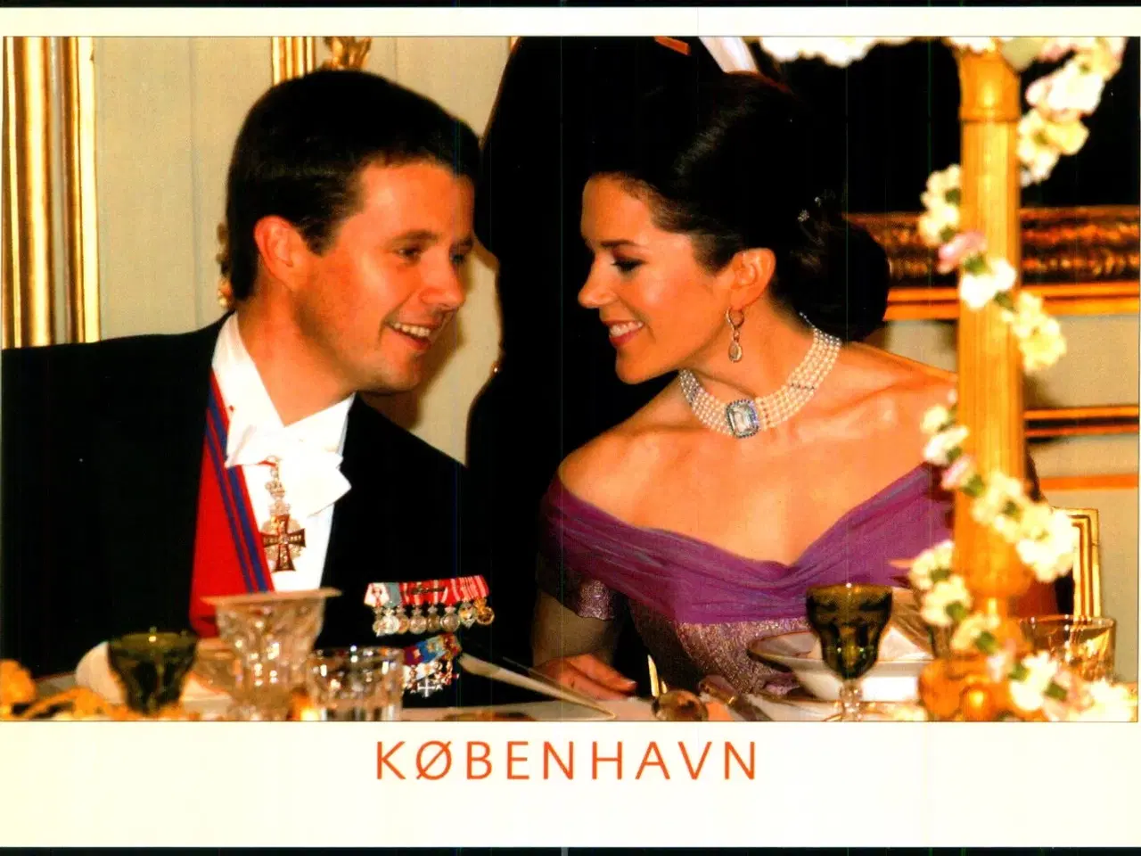 Billede 1 - Kronprins Frederik og Kronprinsesse Mary - Svanen 4X - 12x17 cm. - Ubrugt