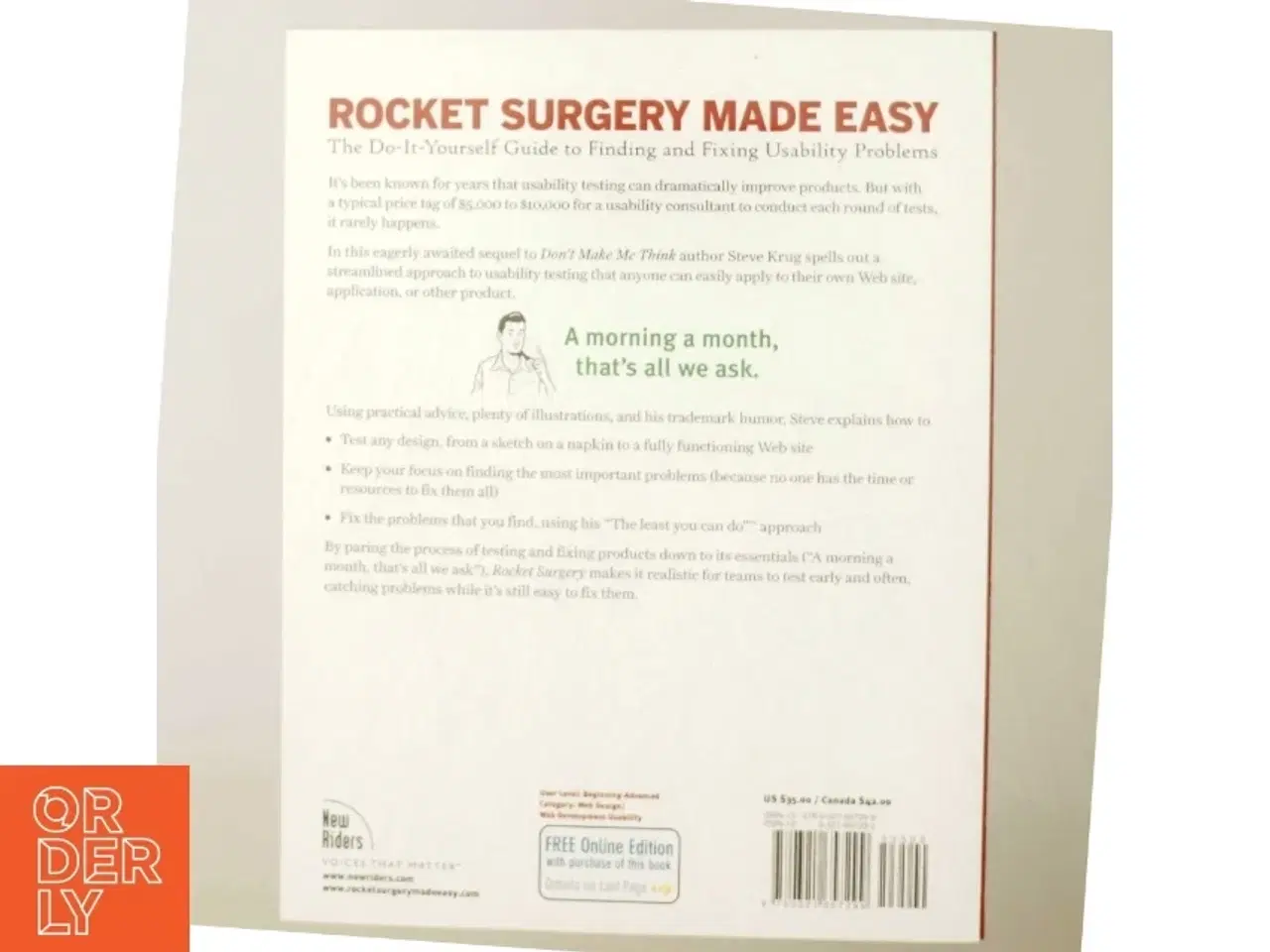 Billede 3 - Rocket surgery made easy : the do-it-yourself guide to finding and fixing usability problems af Steve Krug (Bog)
