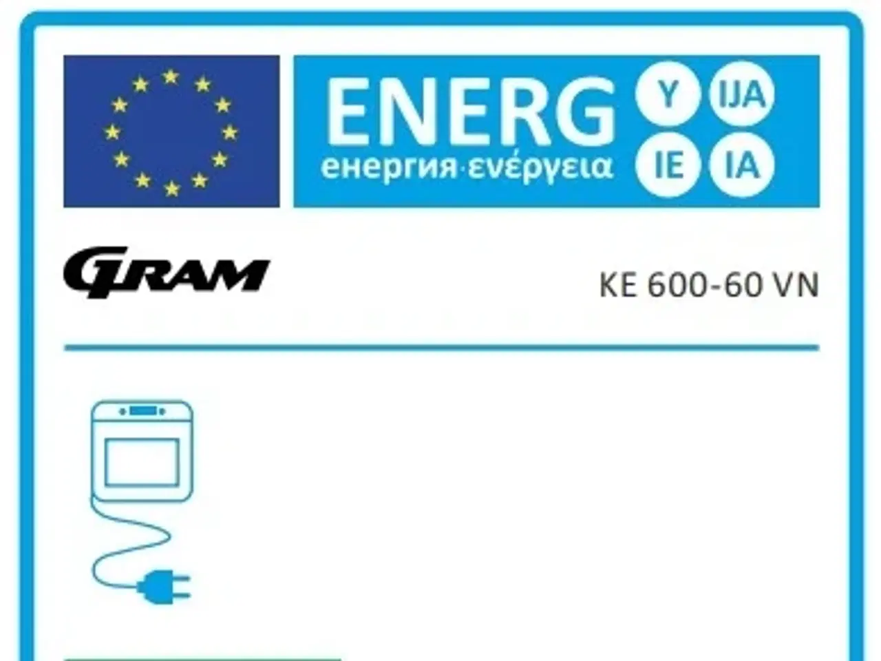 Billede 2 - BRUGT Gram KE 600-60 VN Glaskeramisk komfur