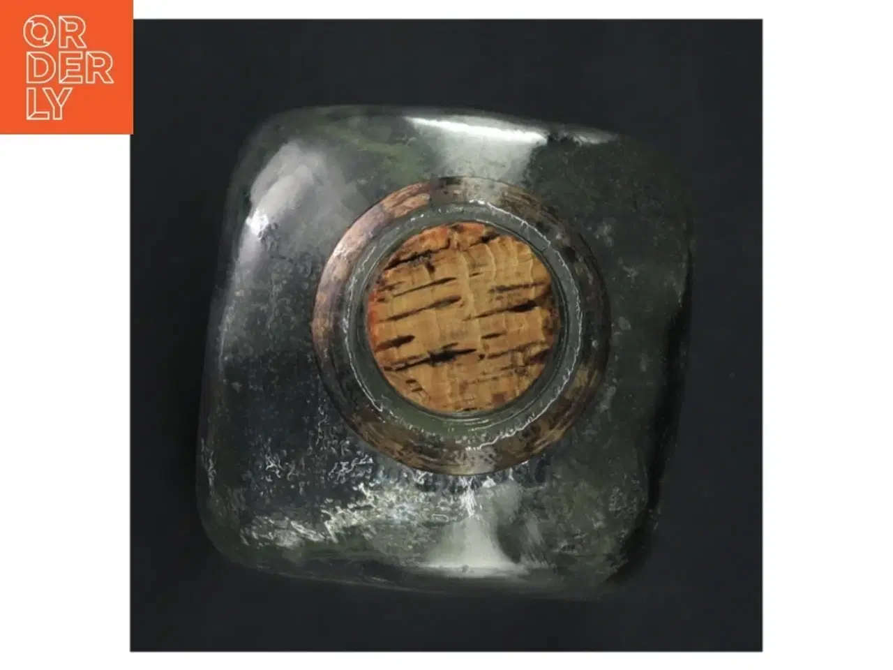 Billede 3 - Ældre glasflaske med korkprop (str. 24 cm)