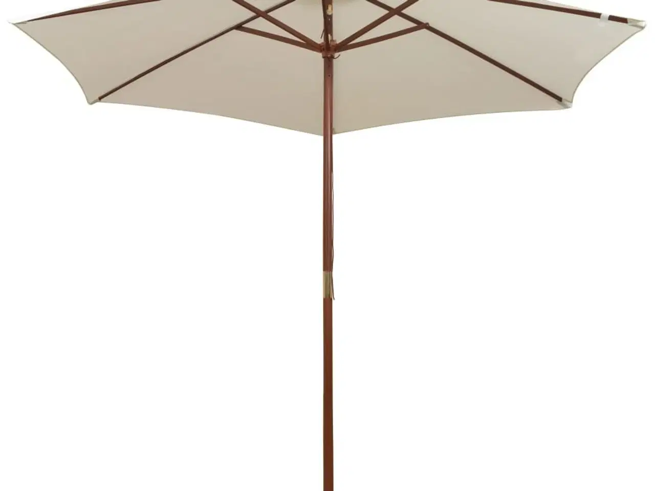 Billede 2 - Parasol 270x270 cm træstang cremehvid