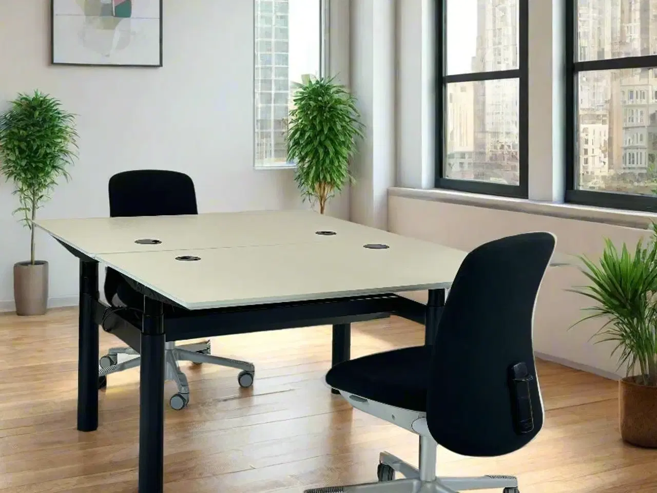 Billede 2 - Dobbelt hæve/sænkebord 125x80 (169) - Linak