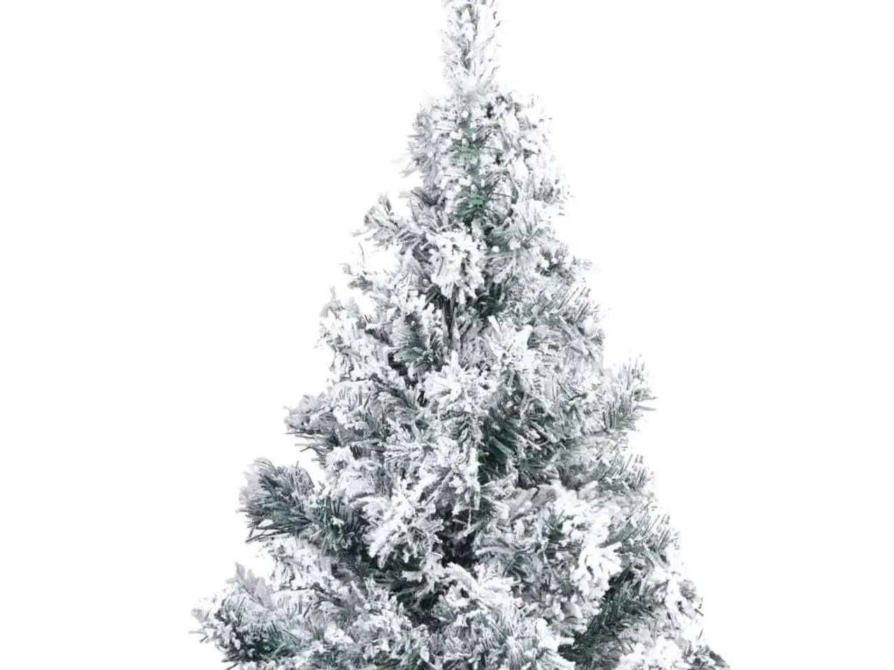 Billede 3 - Kunstigt juletræ med sne 210 cm PVC grøn