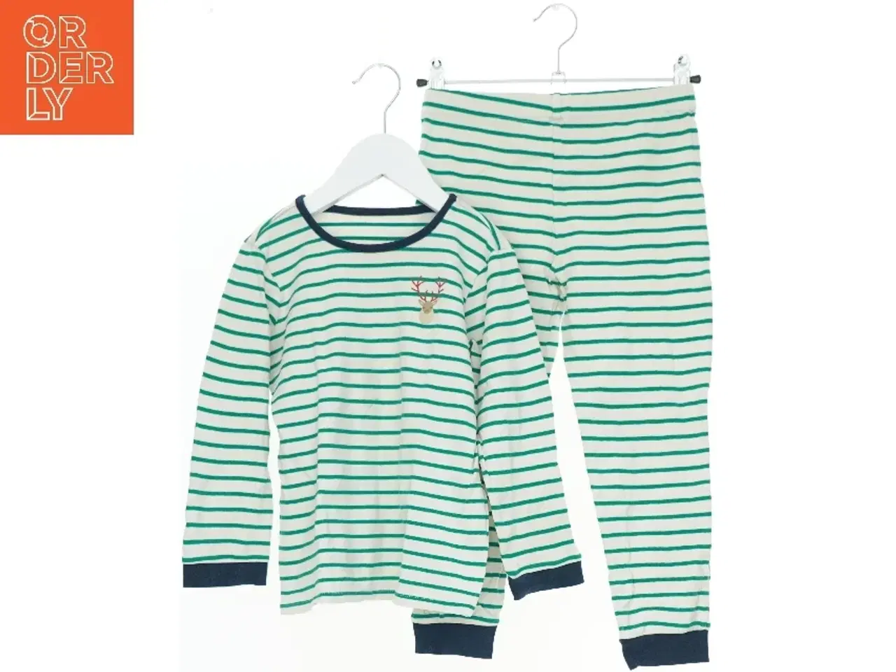 Billede 1 - Stribet pyjamas med bukser fra Grüner Knopf (str. 116)