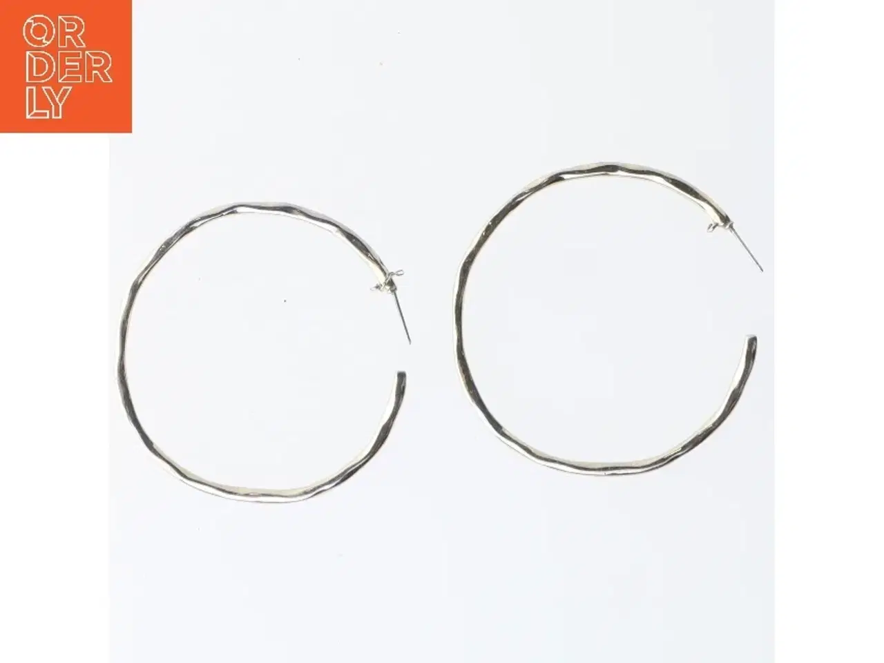 Billede 1 - Store øreringe i sølv (str. Ø 6 cm)