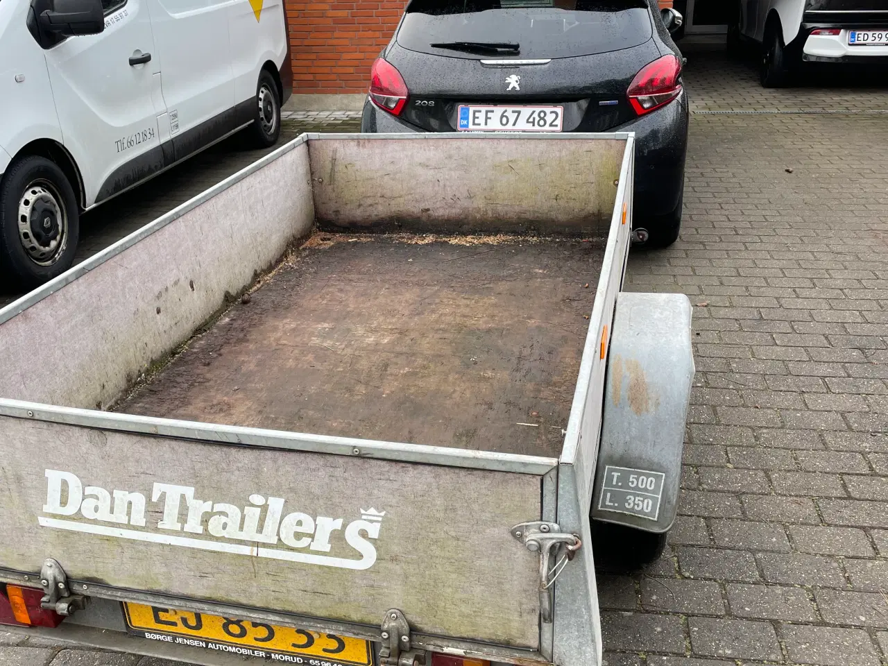 Billede 2 - Trailer 500kg m/plader og registrerings attest 