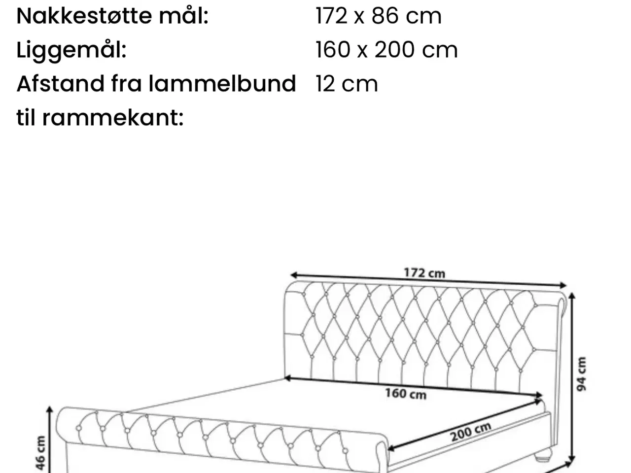 Billede 2 - Velour seng fra beliani