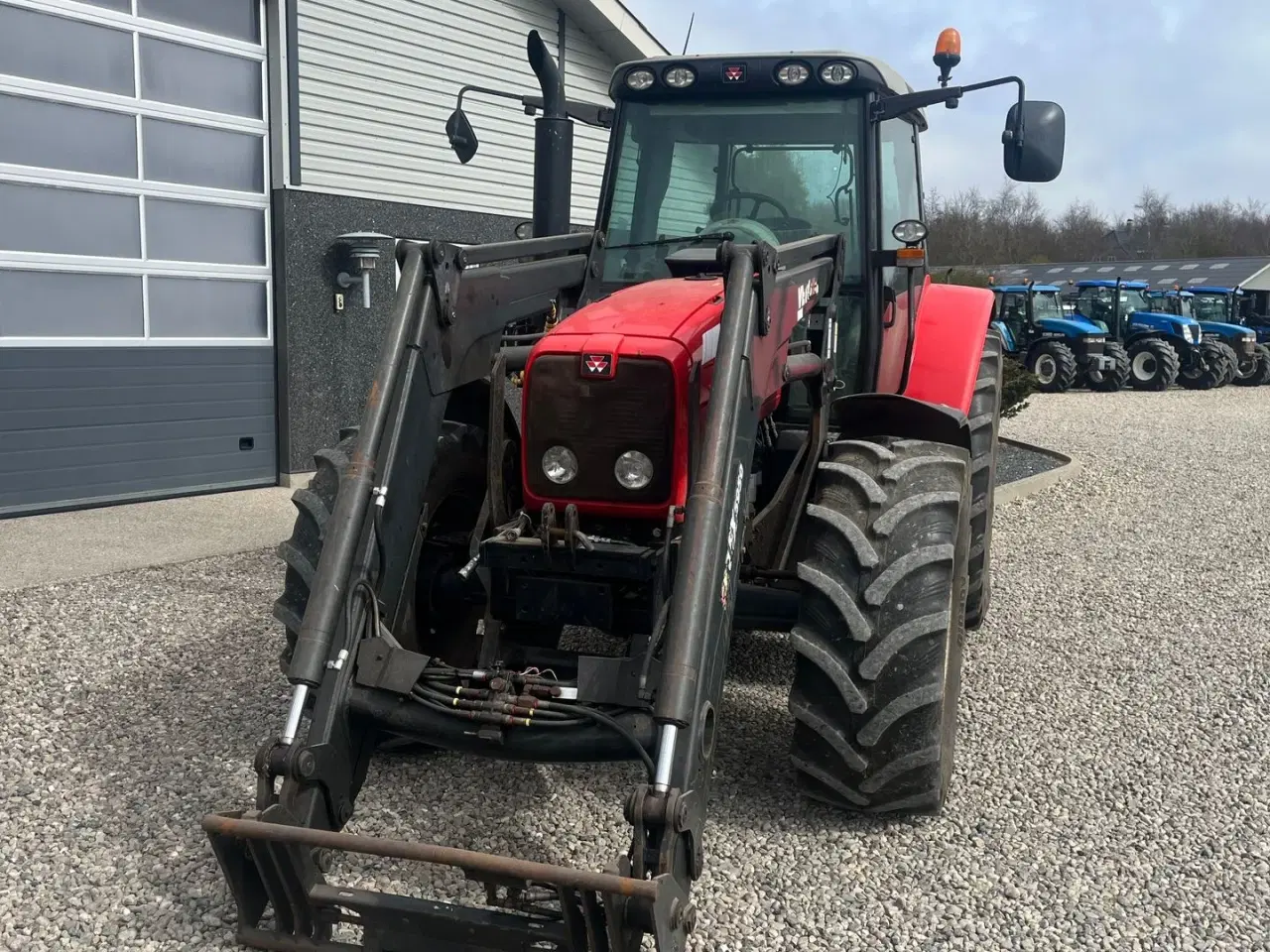 Billede 10 - Massey Ferguson 6480 Dyna 4 Med frontlift og frontlæsser