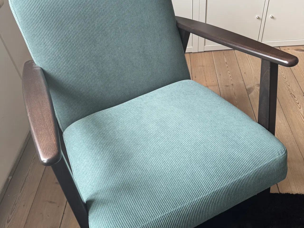 Billede 2 - Lænestol, turkisgrå 