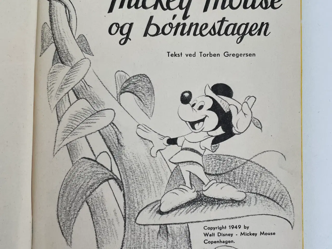 Billede 3 - Børnebog - Mickey Mouse og bønnestagen
