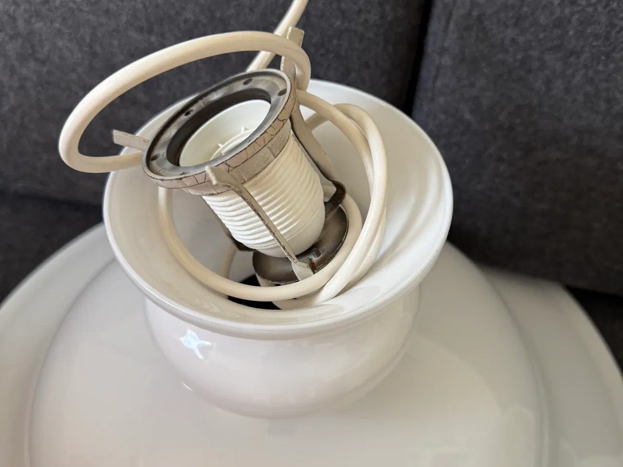 Billede 3 - Holmegaard Tivoli glas pendel - stor