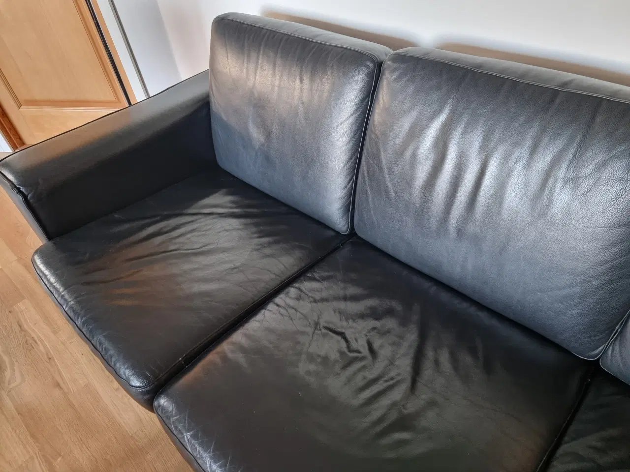 Billede 1 - 3 personers lædersofa