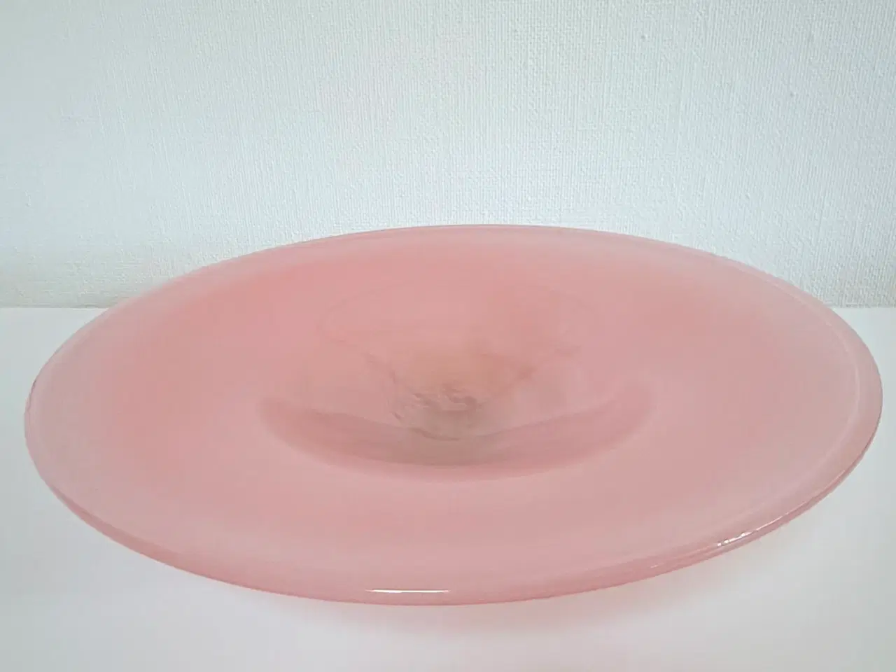 Billede 1 - Rosa glasfad