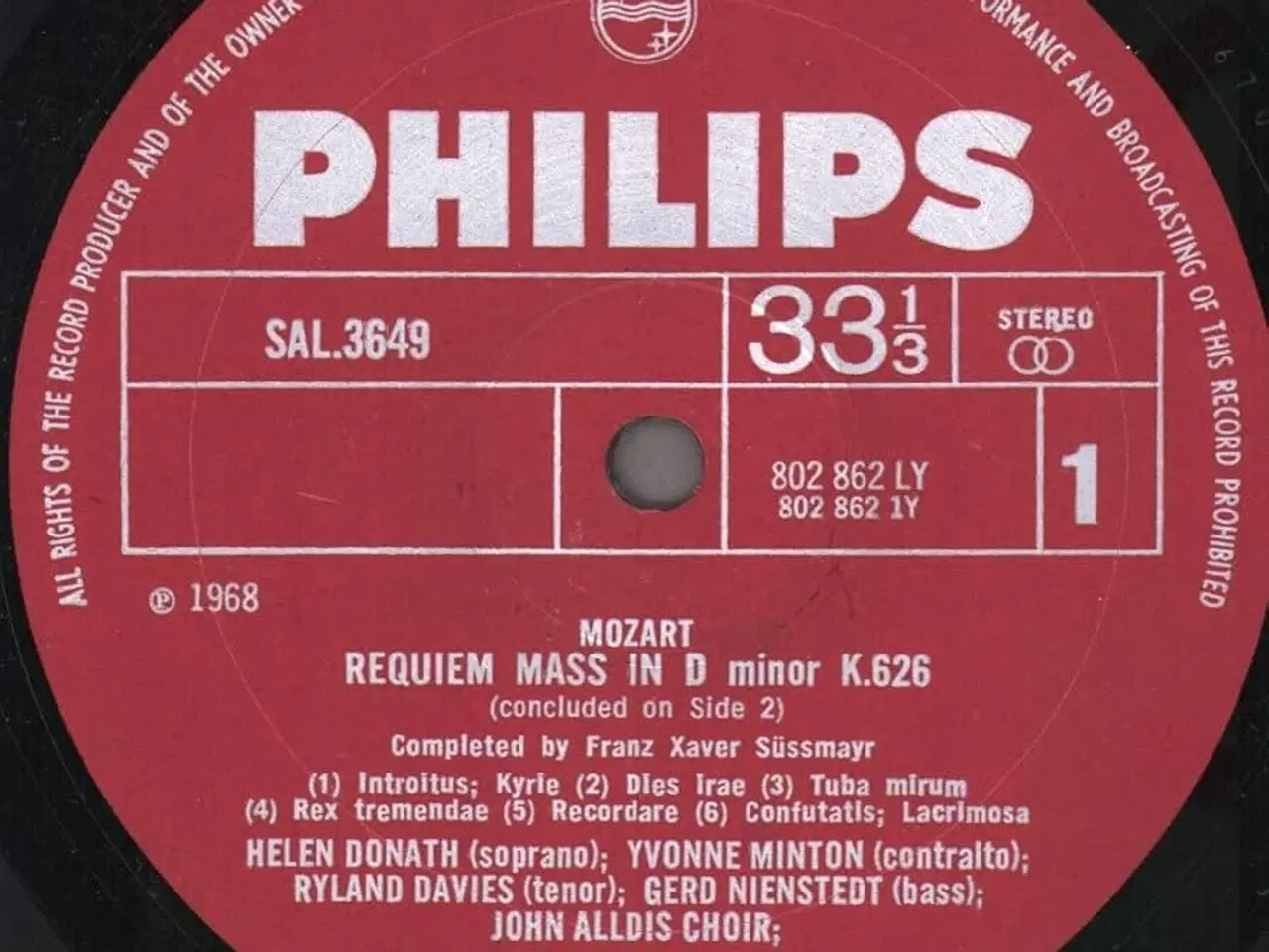 Billede 3 - Mozart Requiem - vinyl, sir Colin Davis + BBC