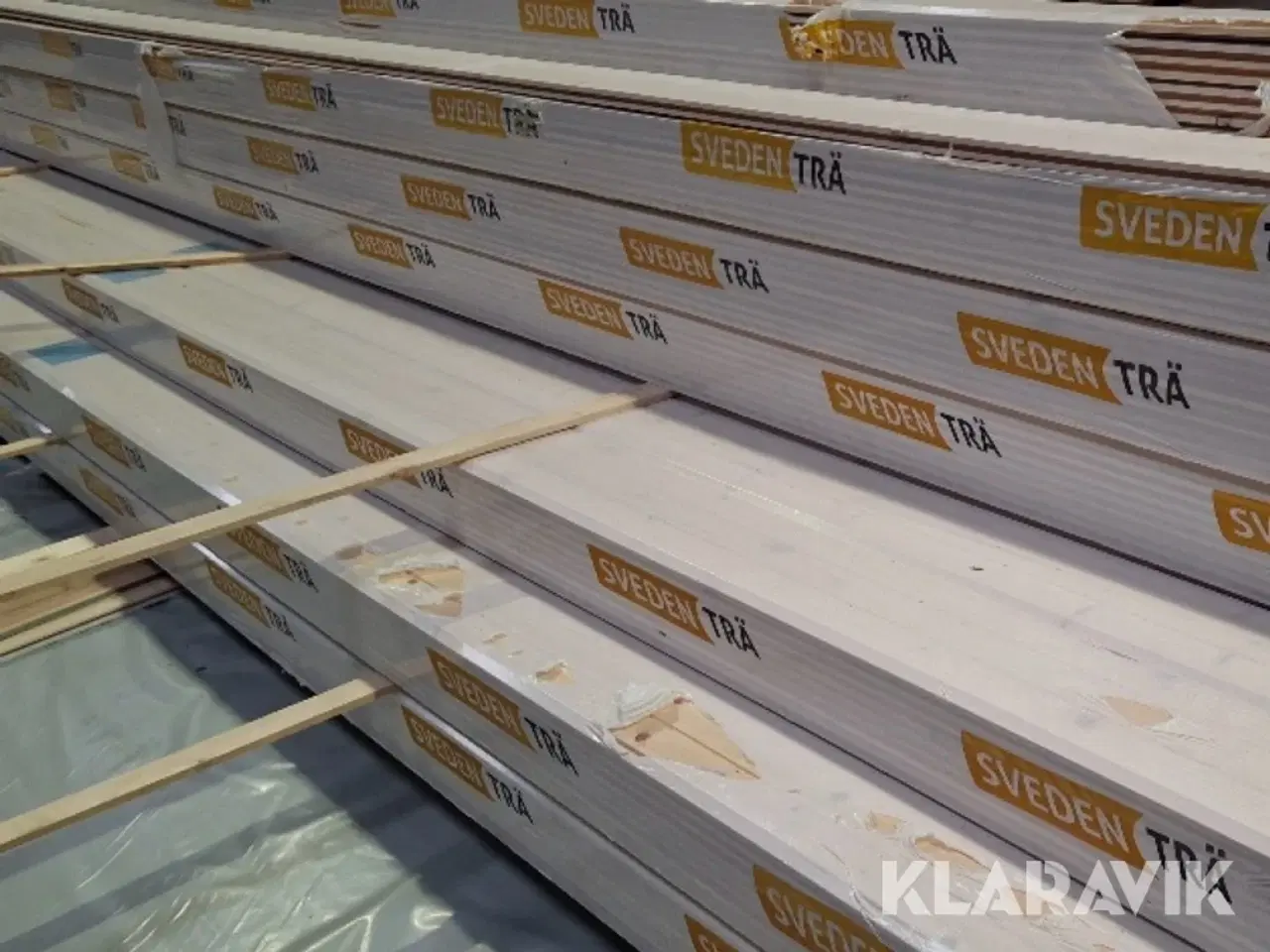 Billede 2 - Profilbrædder A sortering Sveden Trä Gran vitvax extra hvid